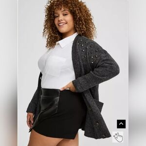 Torrid Heather Gray Knit Cardigan